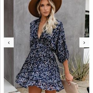 VICI collection dress Navy Blue Dress